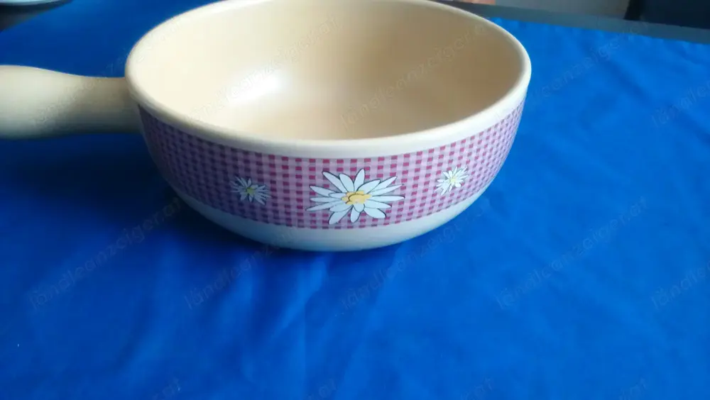 (verkauft) Käse-Fondue Topf Geschirr