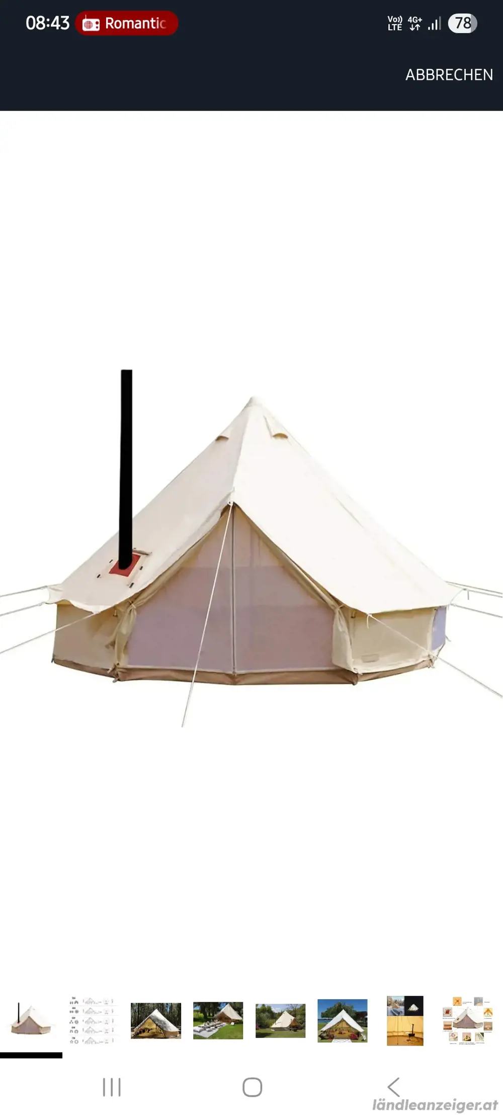 Rundzelt 6m ungenutzt