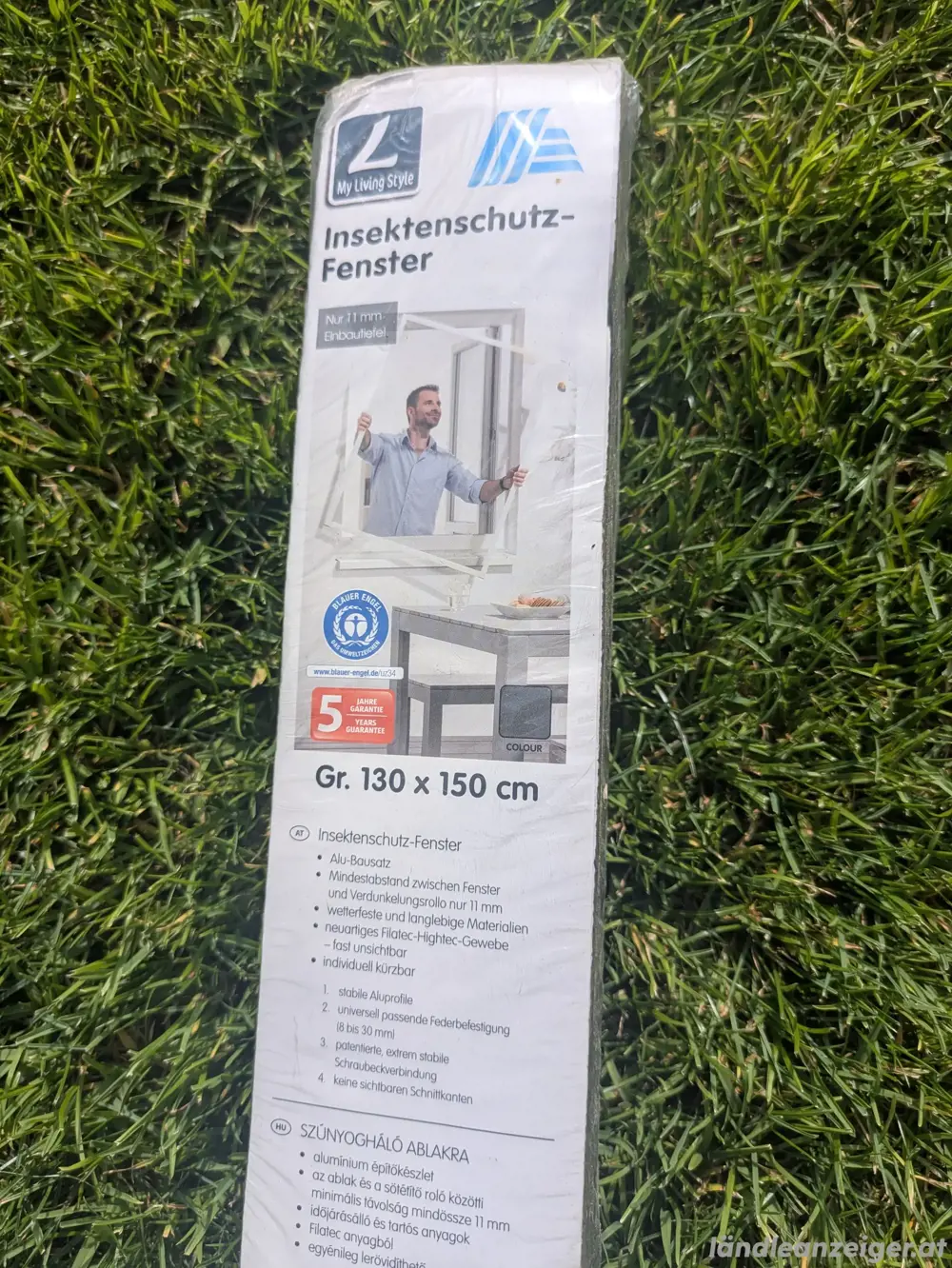 Insektenschutzfenster 130x150 cm antrazith