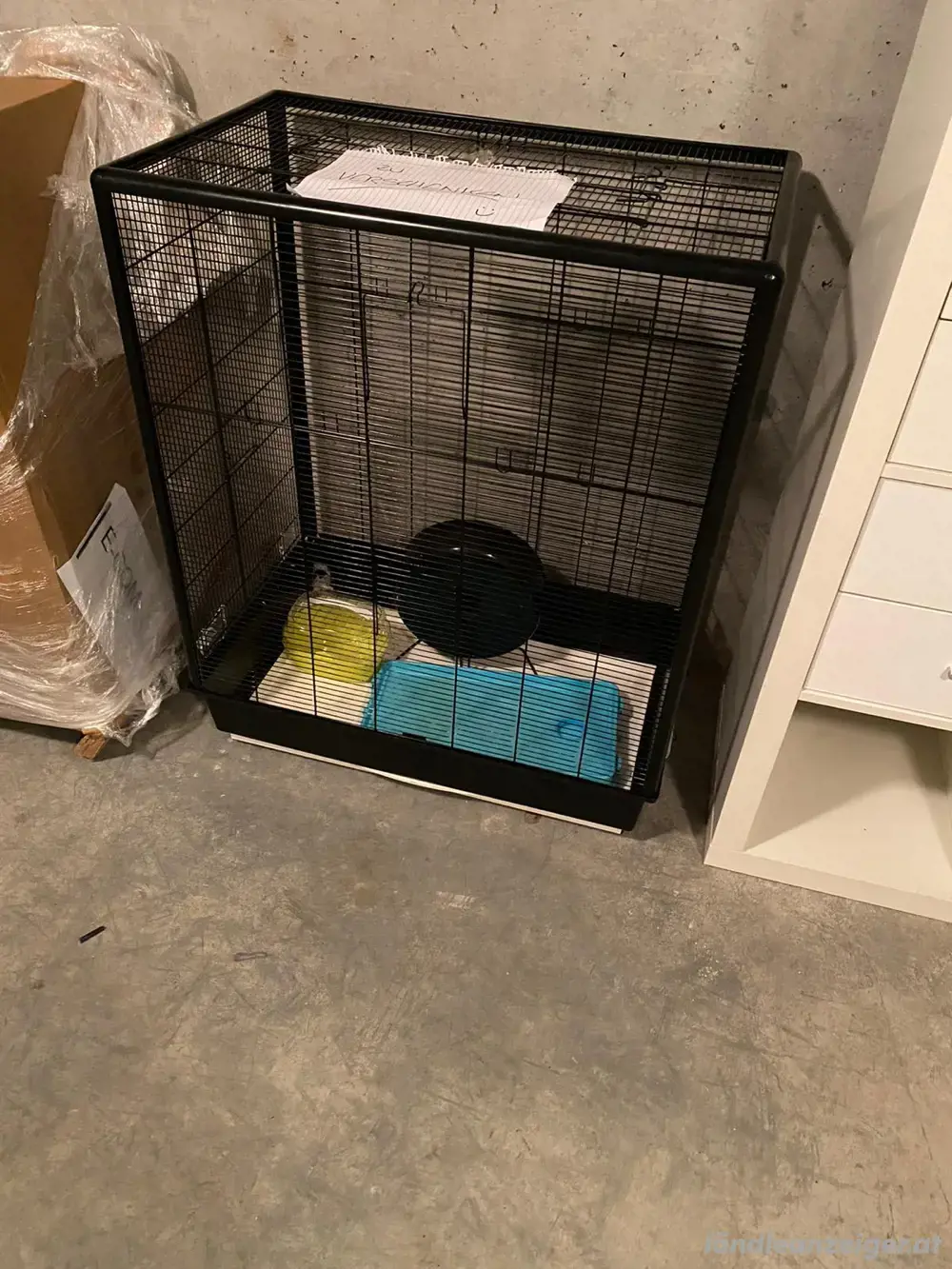 Großer Hamsterkäfig mit Zubehör