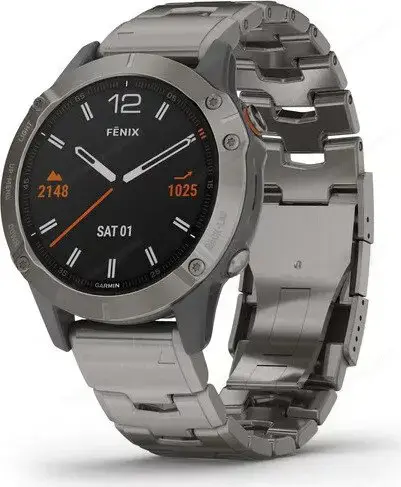  Garmin Fenix 6 Sapphire Titan   Premium Uhr mit Extras!  