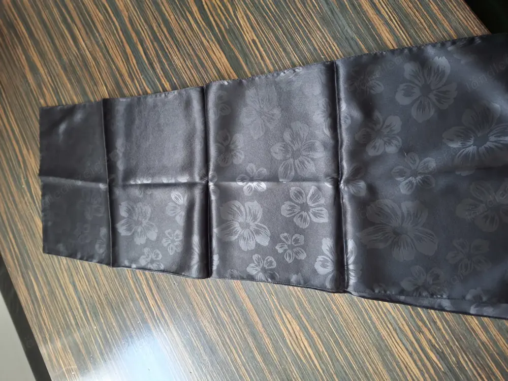 Seiden Trachtenschal schwarz