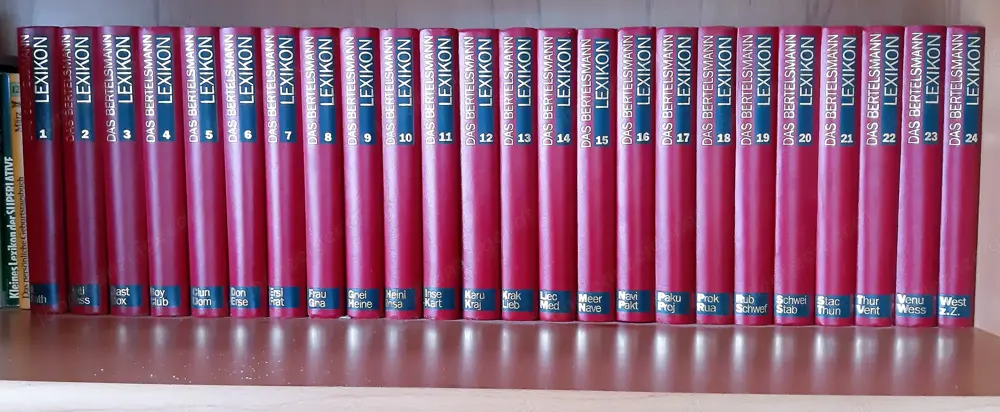 Bertelsmann Lexikon in 24 Bänden.