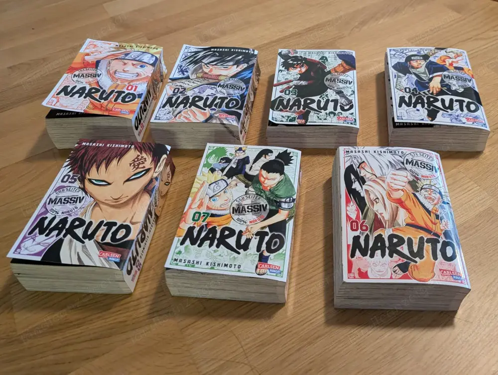 Naruto "Massiv" Manga Comics 1-7