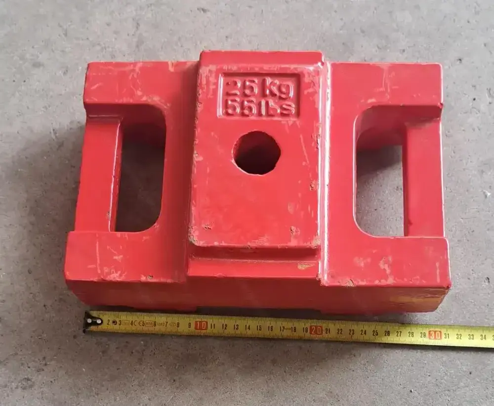 Prüfgewichte Gegengewicht Ballast Frontgewicht UVV Prüfung sicherheitsüberprüfung