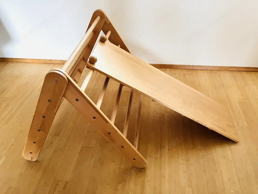 Pikler Dreieck Kletterdreieck mit Rutsche  Hühnerleiter