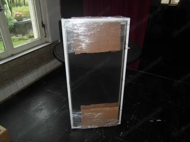 2 Türen T-Träger Platte & Alu-Blech Weiss, verkleinerbar