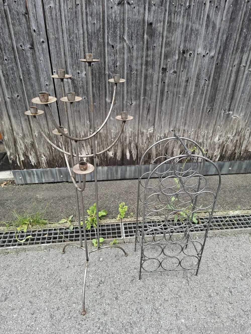 Kerzen,- Weinständer