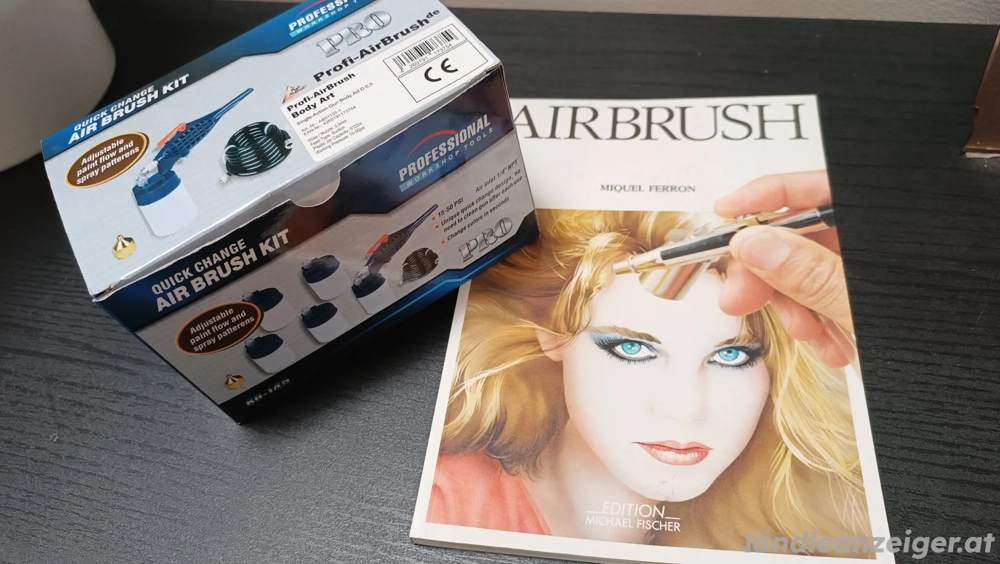 Airbrush Set komplett Torten Kunst Auto Moped Motorrad