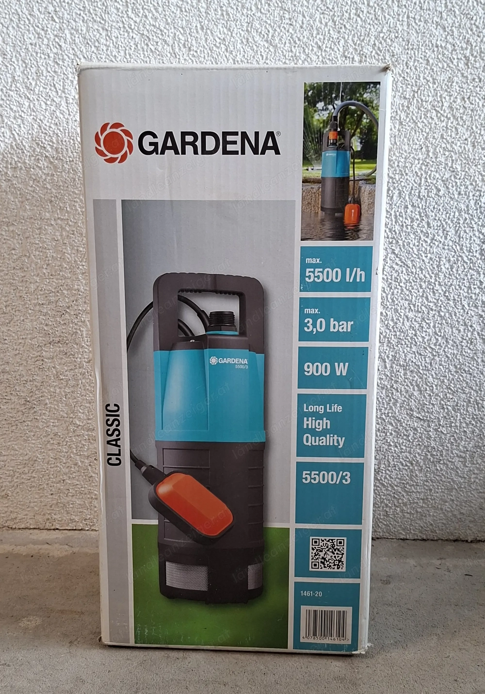 Gardena Tauchpumpe 5500 3 900W, 3,0 bar