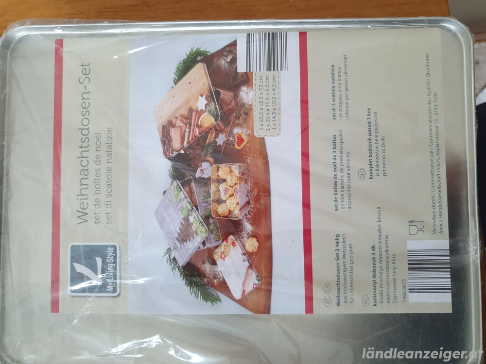 Weihnachtsdosen 3-teilig