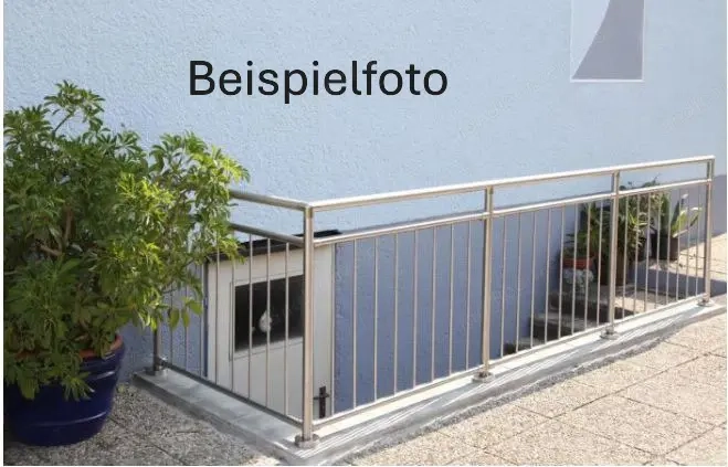 Fertig-Geländer zum selber bauen, in Edelstahl inkl. Handlauf