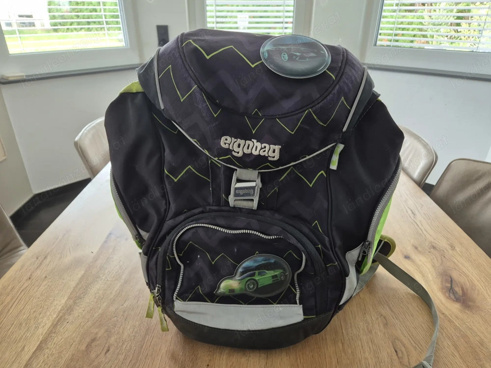 Schulrucksack Ergobag schwarz grün