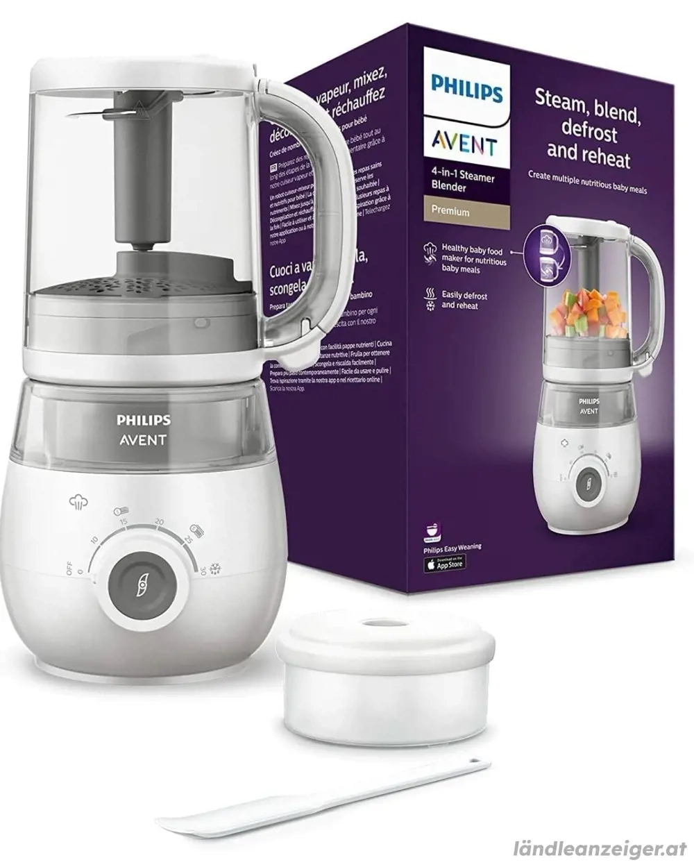 Philips Avent 4-in-1 Dampfgarer mit Mixer PRM