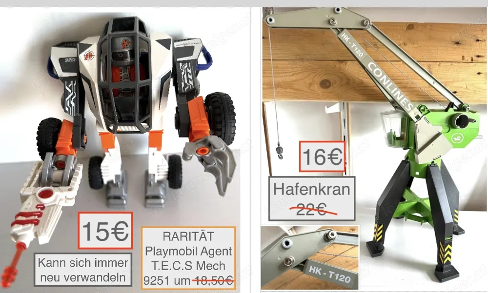 Playmobil stark reduziert! Konditorin Hafenkran Agent T E C S 