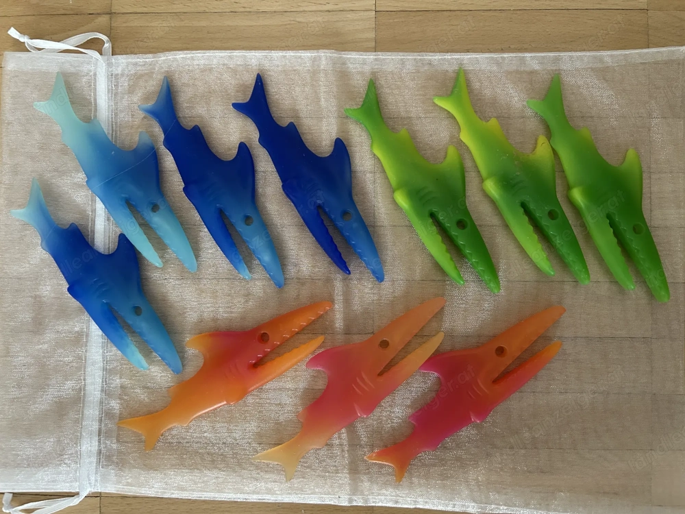 Wäscheklammern Koziol Haifische