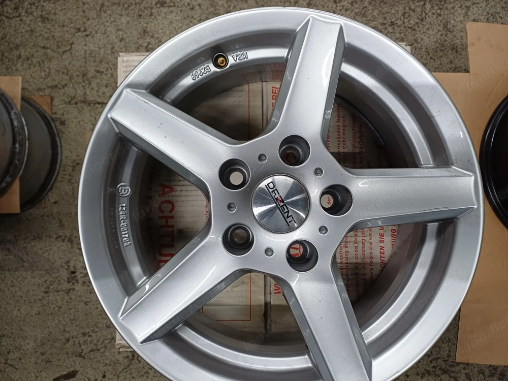 Dezent Alufelge 6x15 5 112 ET 43 ML 57,1 Dezent TY Silber ECE 124R-001704 neu