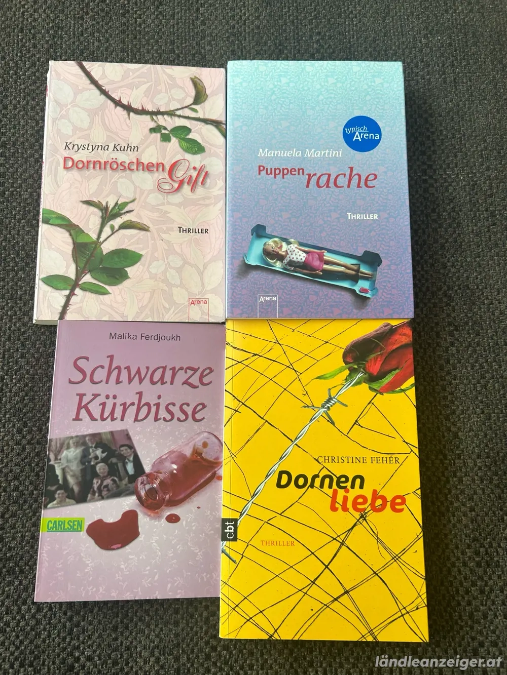Jugendthriller, 4 Bücher