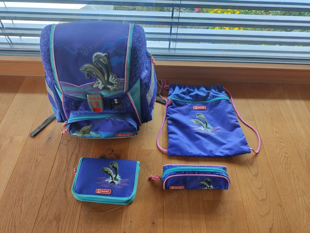 Step by Step Schultasche Schulranzen Delphin Set