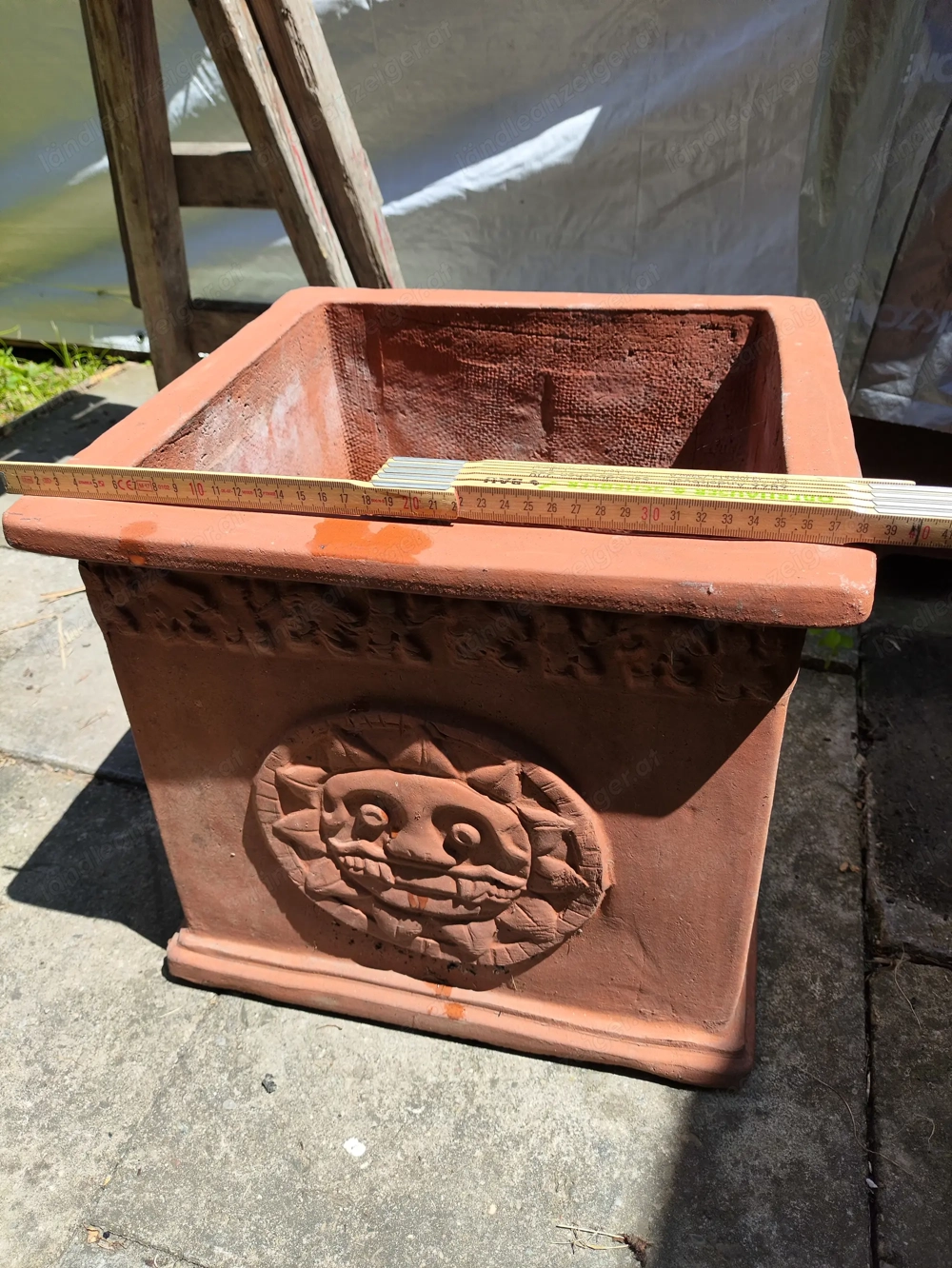 Blumenkiste Blumentrog Blumentopf Blumenkübel aus Ton