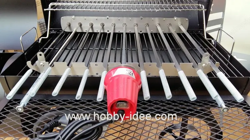 Spießdreher, Mangal, Spießantrieb, Spieße, Schaschlik, Grill, BBQ