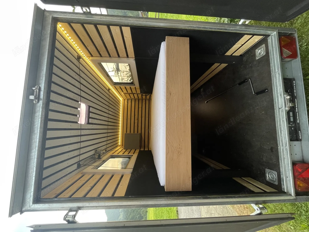 NEU!! Schlafanhänger mit Höhen verstellbarem Bett