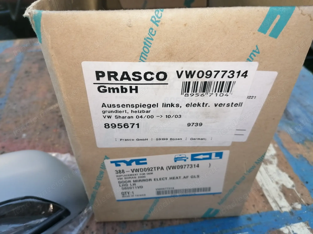 Sharan Aussen Spiegel links 