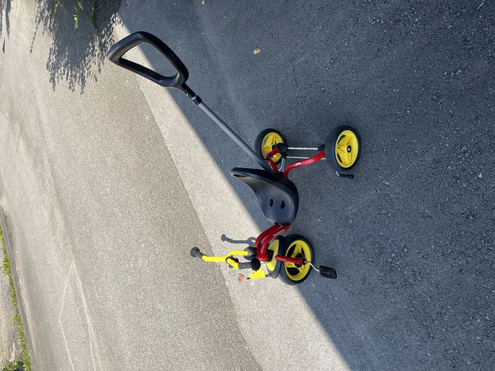 Dreirad von Pucky mit Stange