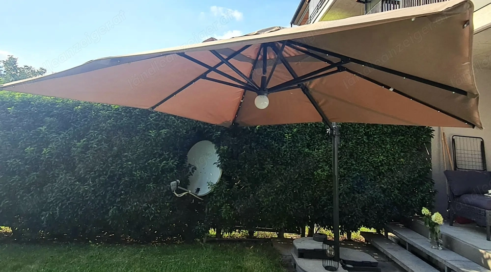 Sonnenschirm - Ambia Ampelschirm LED