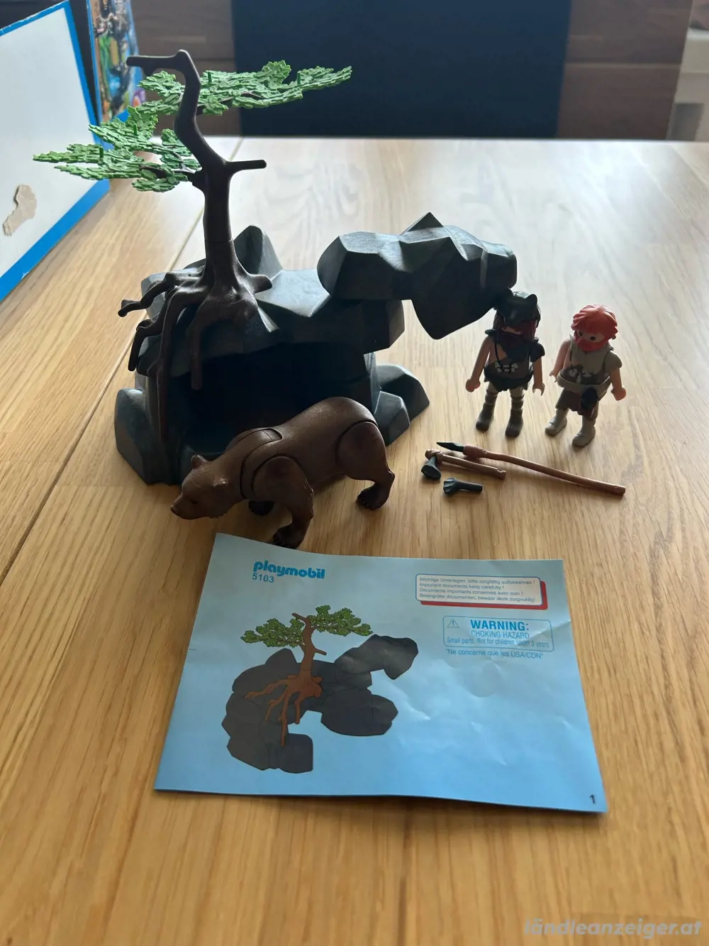 Playmobil 5103 Höhlenbär mit Höhlenmenschen
