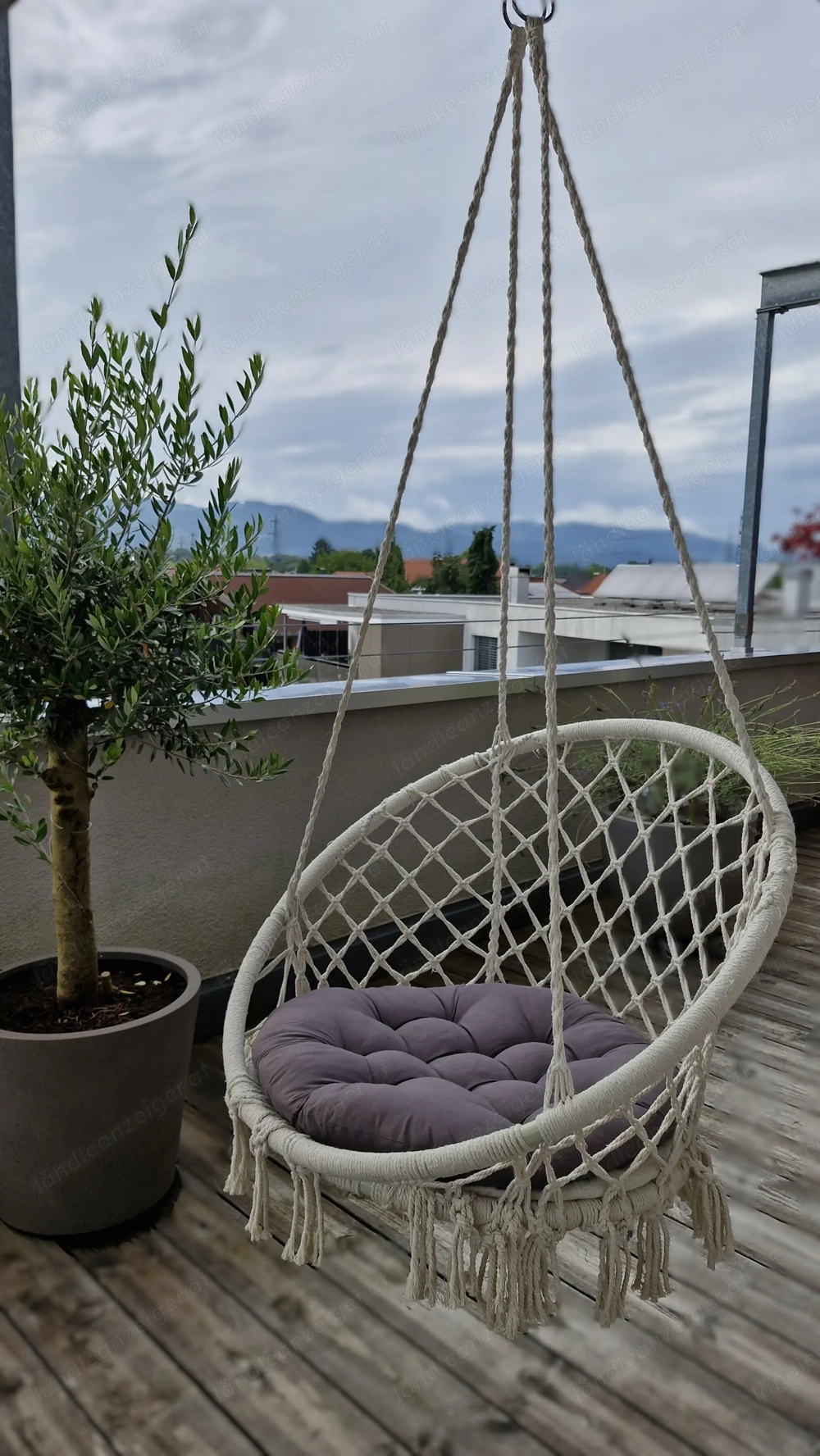 Hängesessel mit zwei Polster