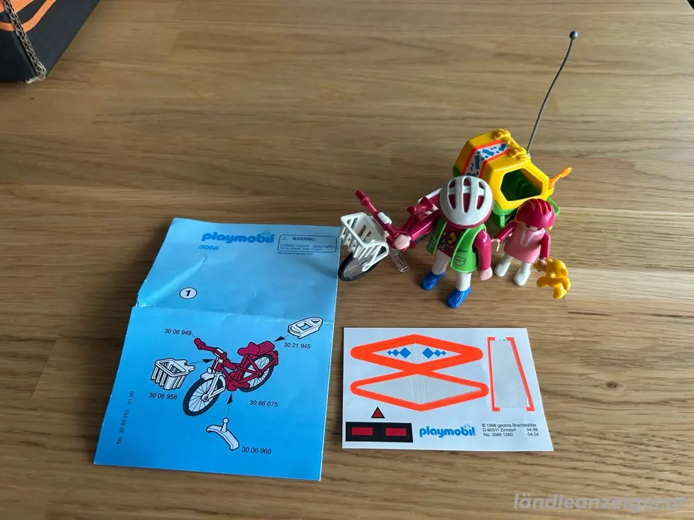 Playmobil Fahrrad   Kinderanhänger