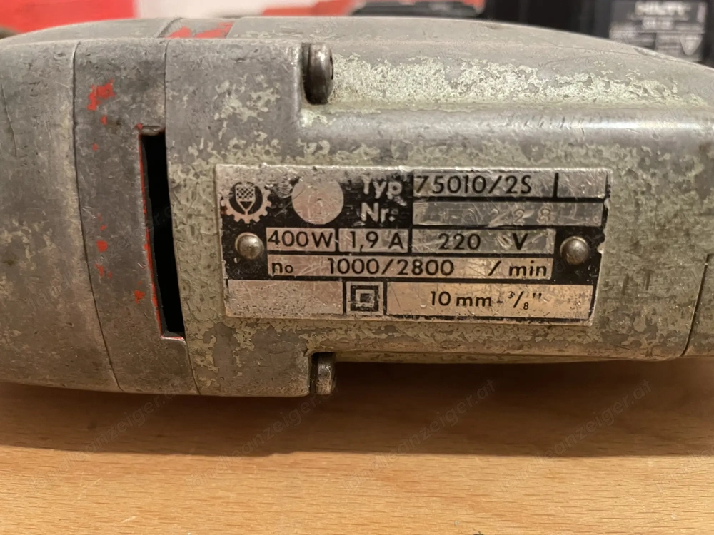 Bohrmaschine Bau 2 Gänge