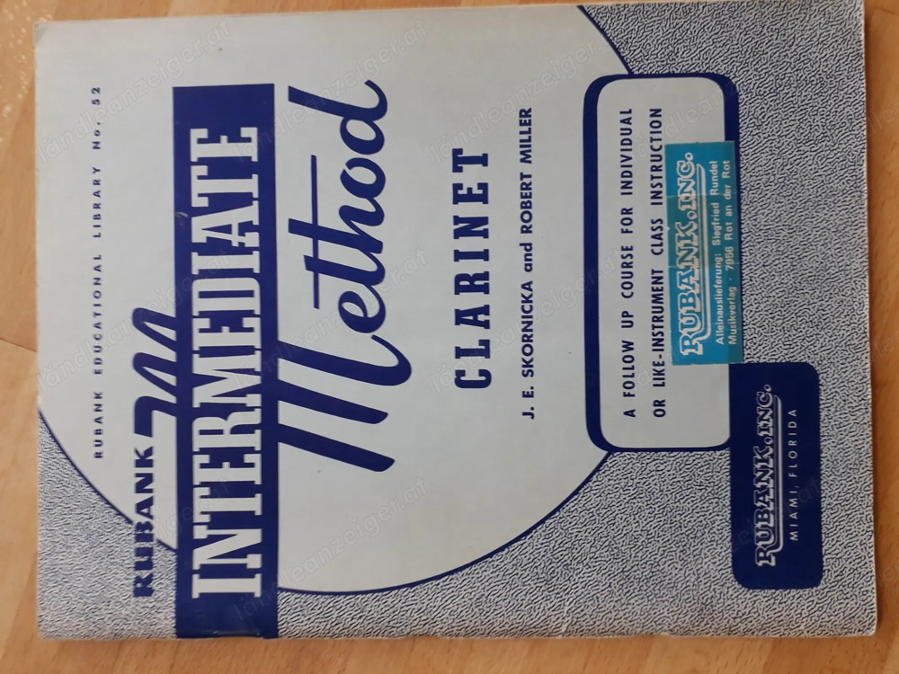 Noten für B-Klarinette zu verschenken