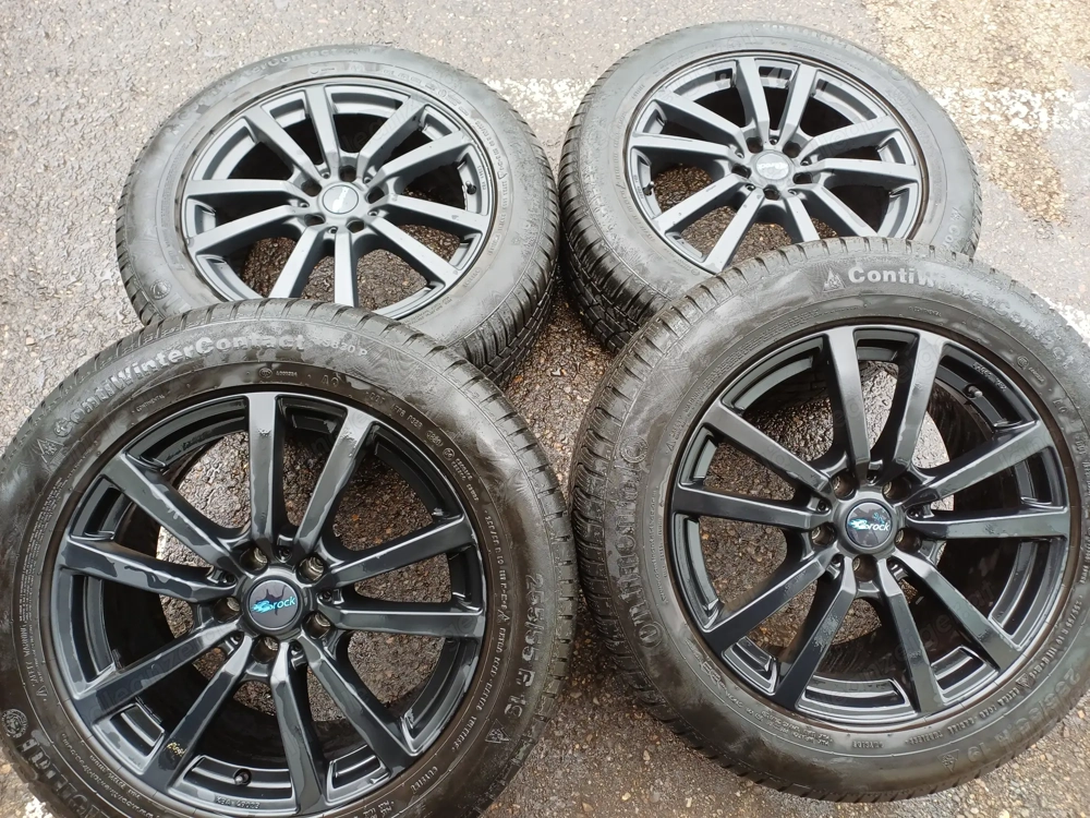 VW Amarok Winter Komplettsatz 8,5x19 ET 50 Brock 255 55-r19 111H Conti TS830P