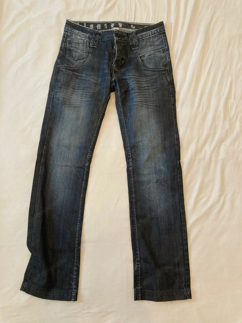 JEANS, schwarz, sehr stylisch, gerader Schnitt, gebraucht, 30 32