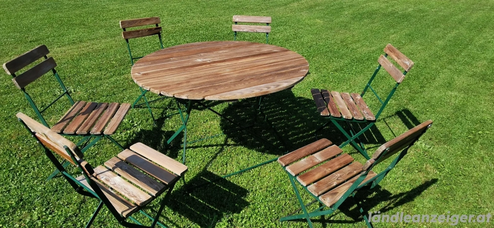 Alte Biertischgarnitur