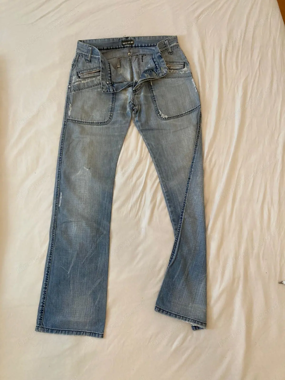 Jeans Hose, hellblau ( Marke: "ABSOLUT JOY" ), gebraucht, Size M