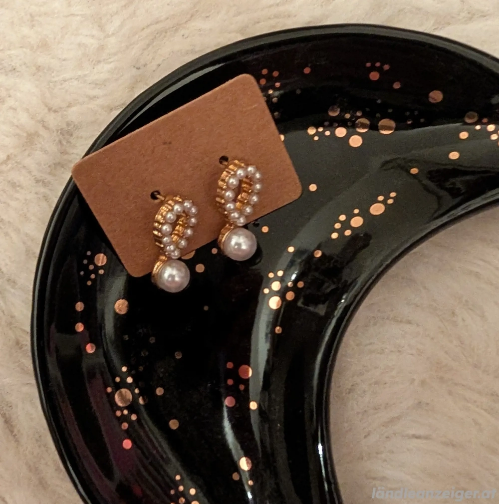 ohrstecker gold Perlen 