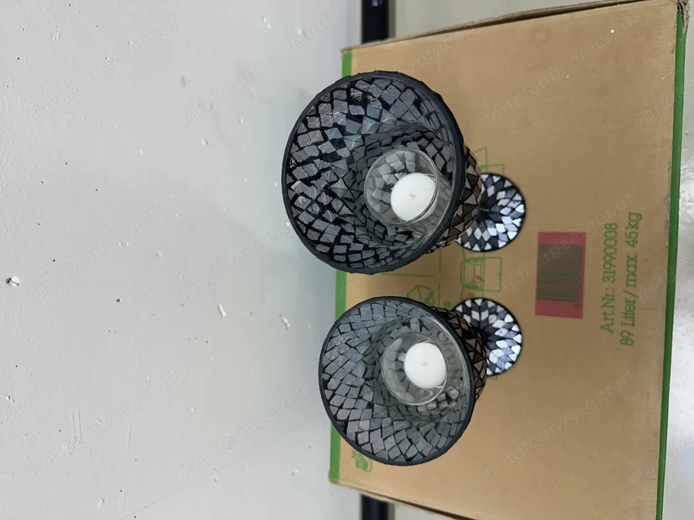 Kerzenständer aus Glas Mosaik