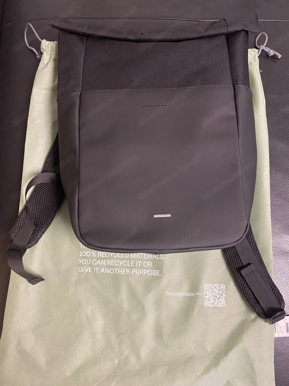 Kapten & Son Rucksack Stockholm all black - neu 