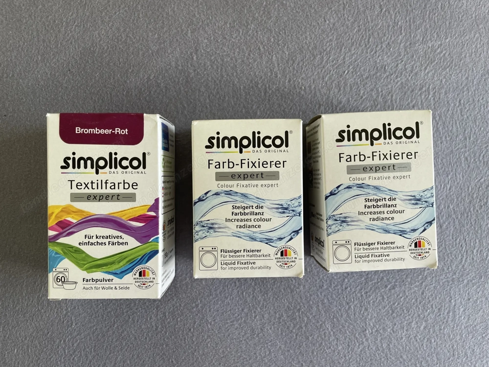 Simplicol Textilfarbe & Farb-Fixierer