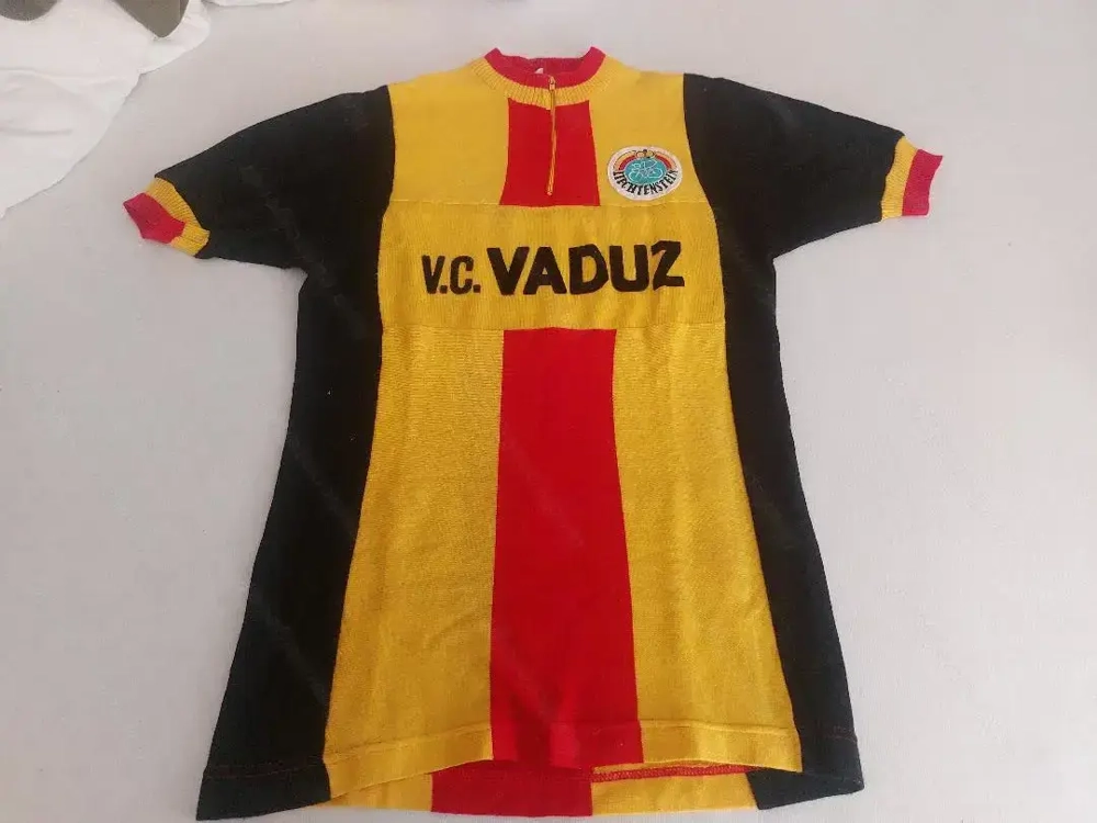 Fahrradtrikot "Velo Club Vaduz" Original,1980 plus Fahrradhandschuhe, Simplon, Rennrad, Shimano 