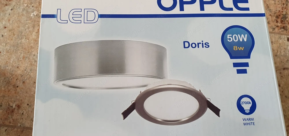 Decken- Wandleuchte LED warm white