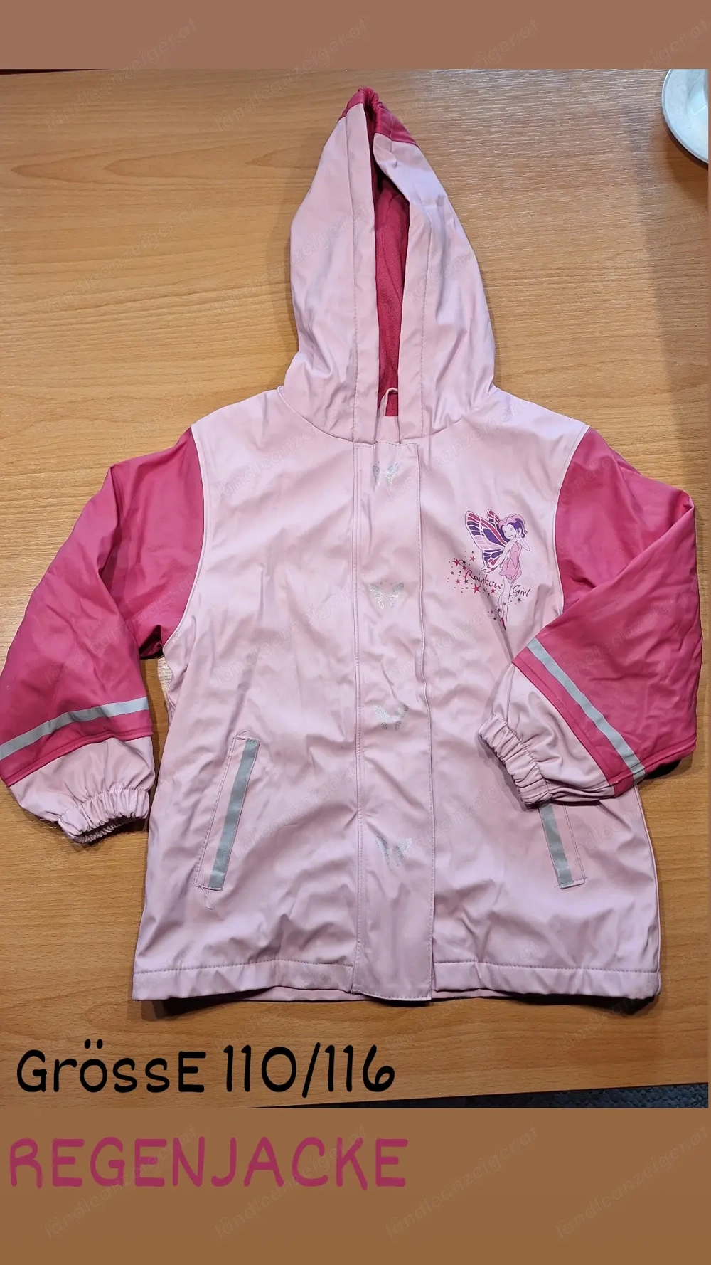 Regenjacke Mädchen rosa
