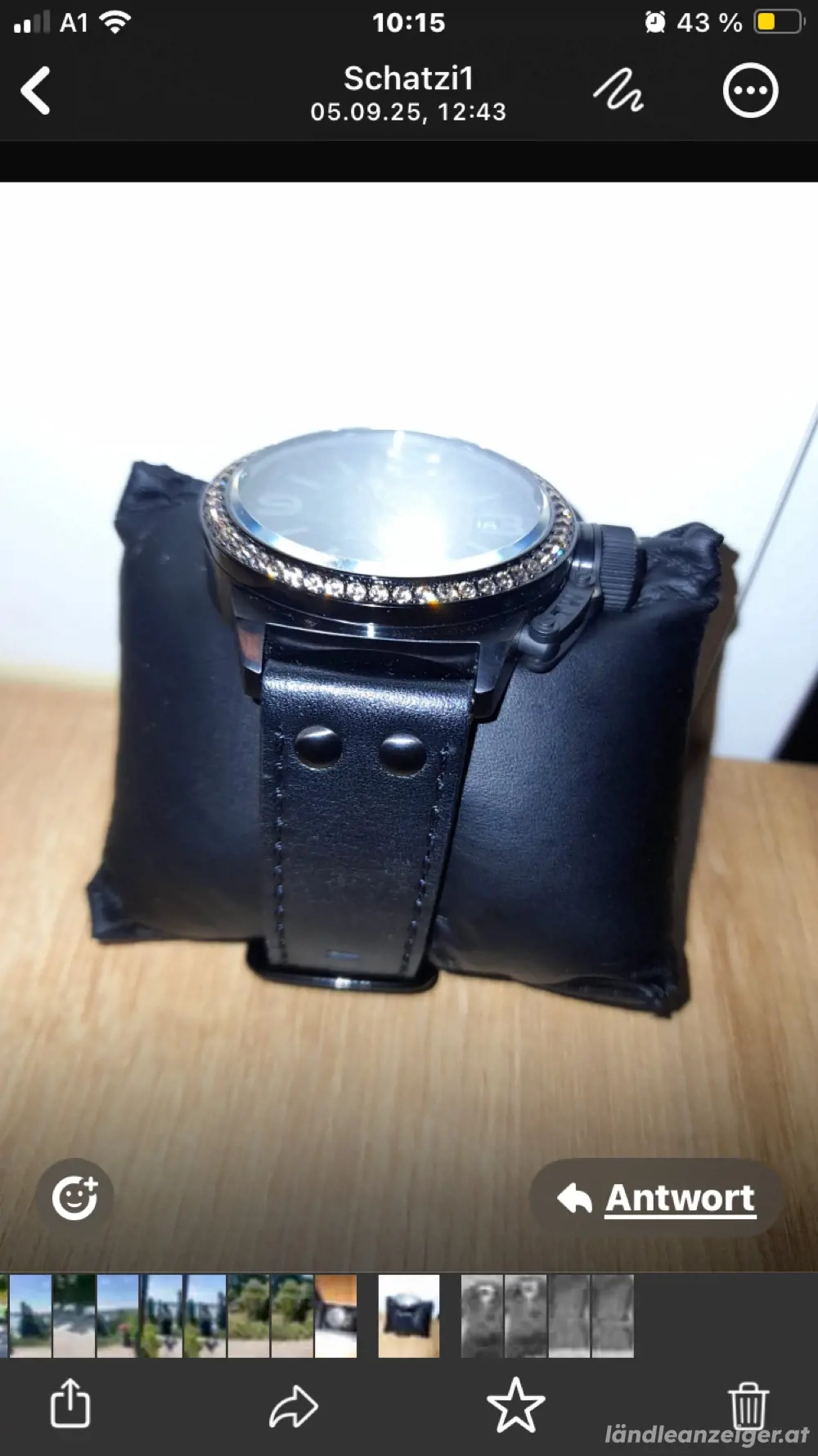 Verkauf einer modernen Uhr