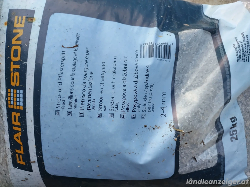 Streu und Pflastersplitt 2-4 mm 4 Sack