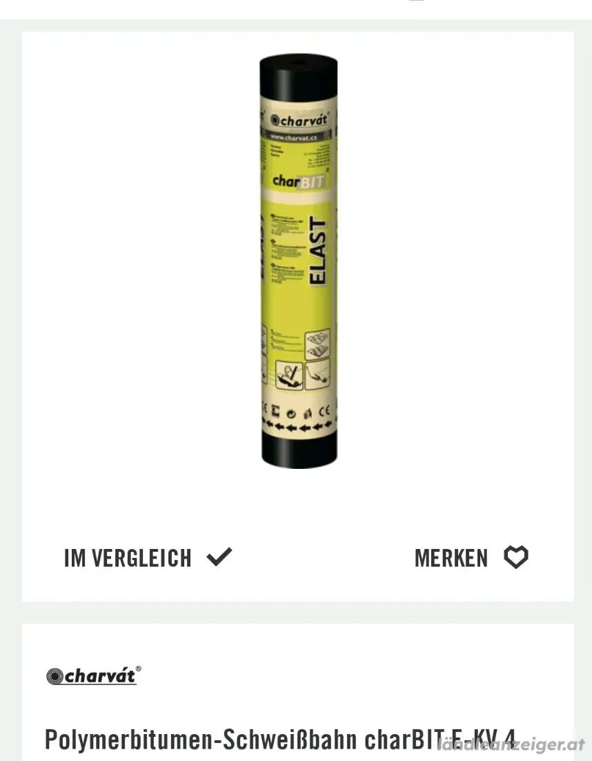 Bitumenschweissbahn  beschiefert 7,5 x 1 m
