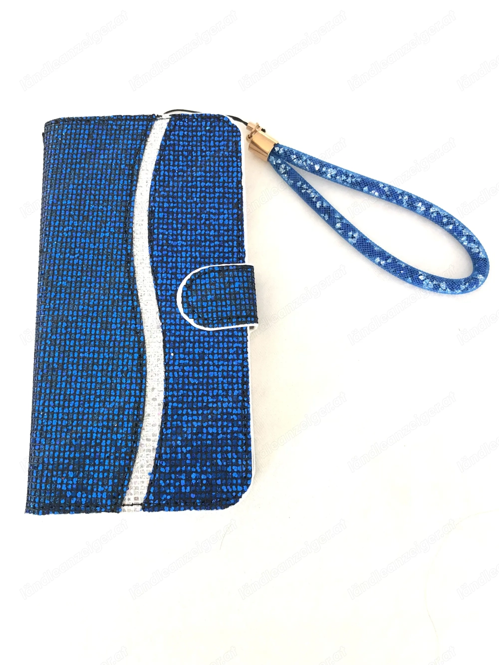 IPHONE 8 Hülle NEU blau Glitzer 