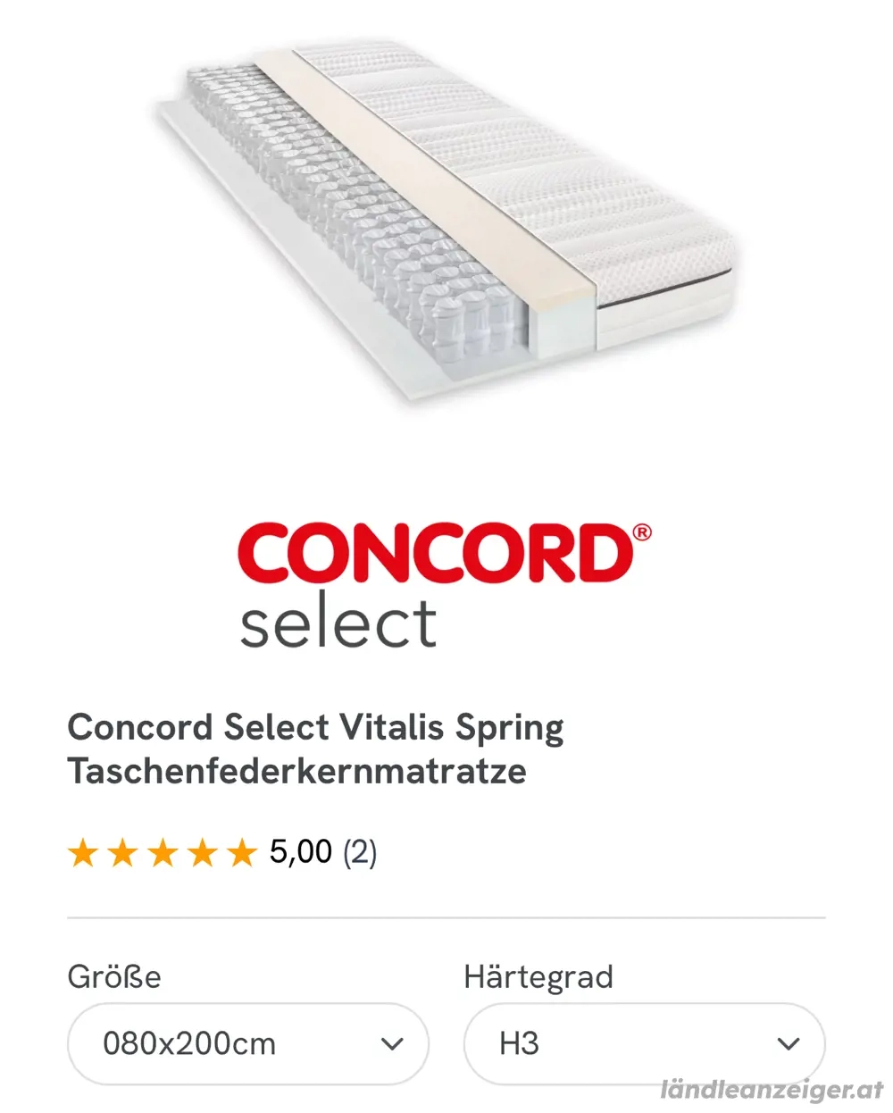 Taschenfederkernmatratze